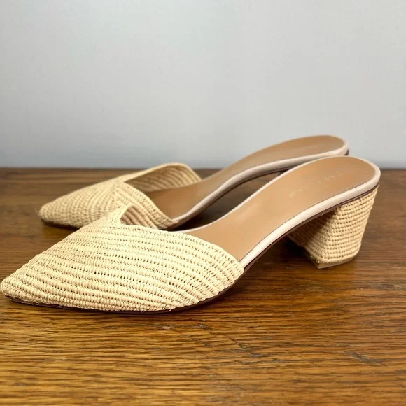 EUC Le Mogador Size 39 (Size 9) • Tan Jute Lapa Mule Slides Tuckernuck. - Picture 4 of 7